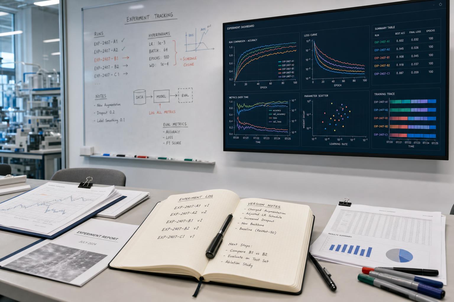 Experiment Tracking Dashboard